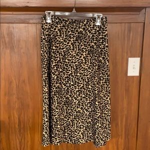 Comfortable Jcrew leopard print skirt